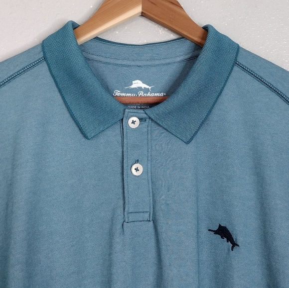 Tommy Bahama Comfort Fit Classic Casual Short Sleeve Polo Shirt Sz XXL - Picture 10 of 14